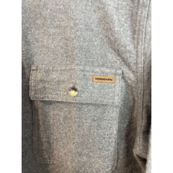 Legendary Whitetails Gray Cotton Button-Up Shirt XL - Picture 3 of 14